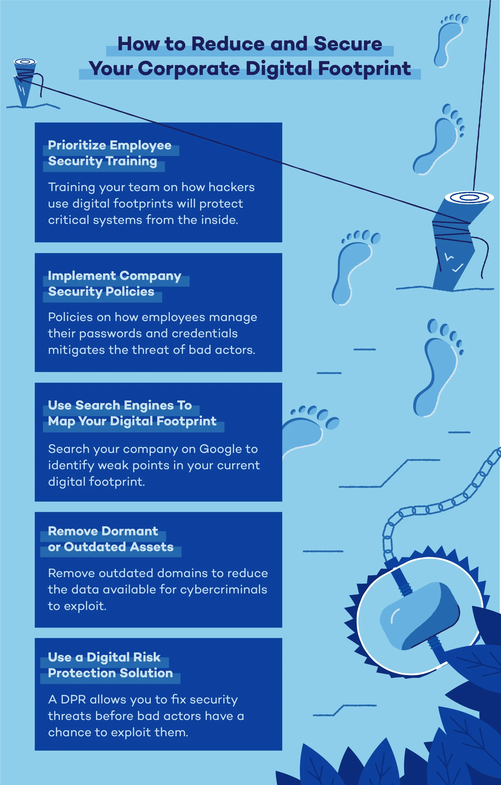 tips on how to reduce corporate digital footprint