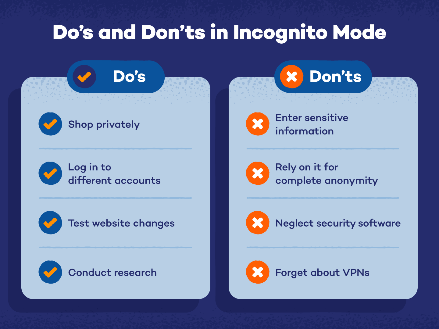 Follow these tips to have a safe online browsing experience while using incognito mode.