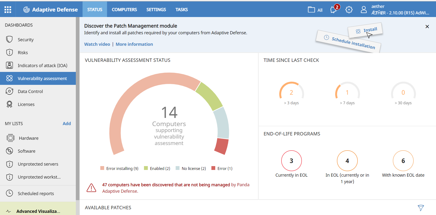 What Is The Vulnerability Assessment Of Products Based On Aether Platform Technical Support 5694